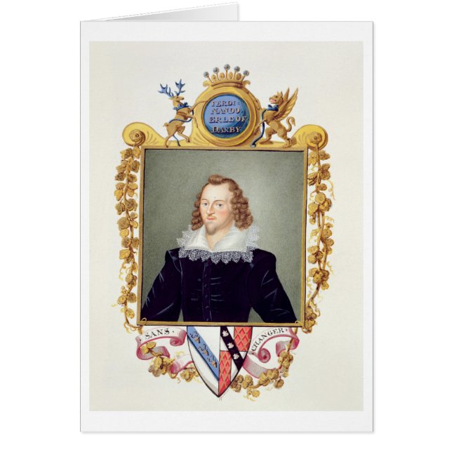 Retrato de Ferdinando Stanley (1559-94) 5º Conde (Frente)