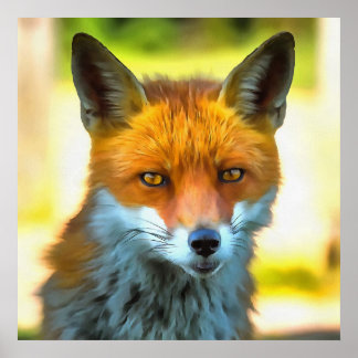 Retrato de Fox: Arte de vida salvaje realista