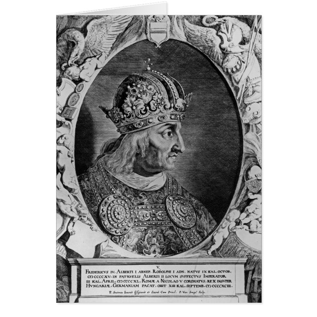 Retrato de Frederick IV, emperador romano santo (Frente)