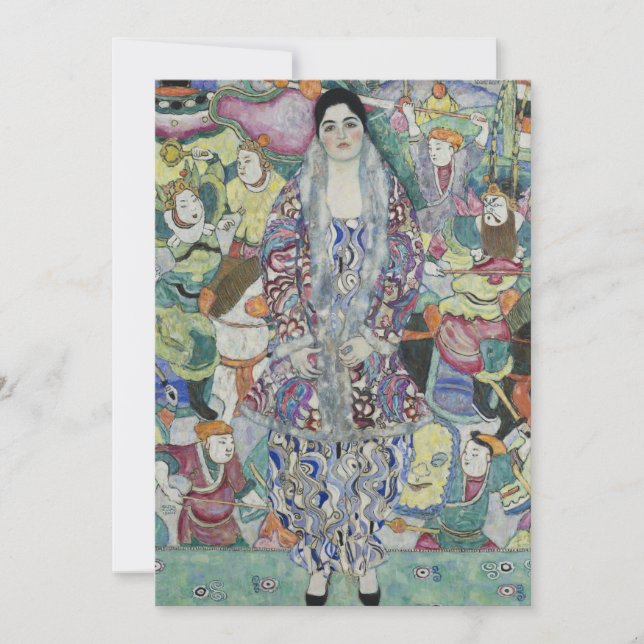 Retrato de Friederike Maria Beer por Gustav Klimt (Anverso)