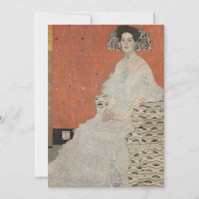 Retrato de Fritza Riedler por Gustav Klimt (Anverso)