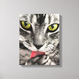 Retrato de gato lindo. Personalizar impresión de l