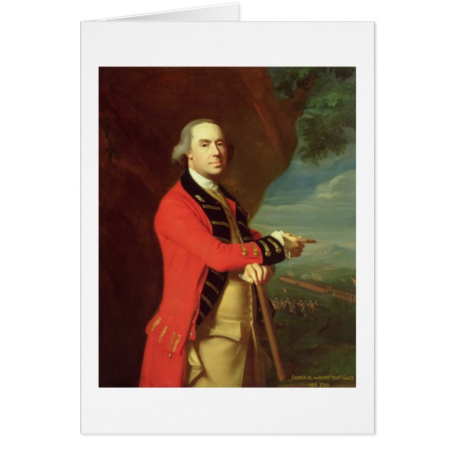 Retrato de general Thomas Gage, c.1768 (aceite en (Frente)