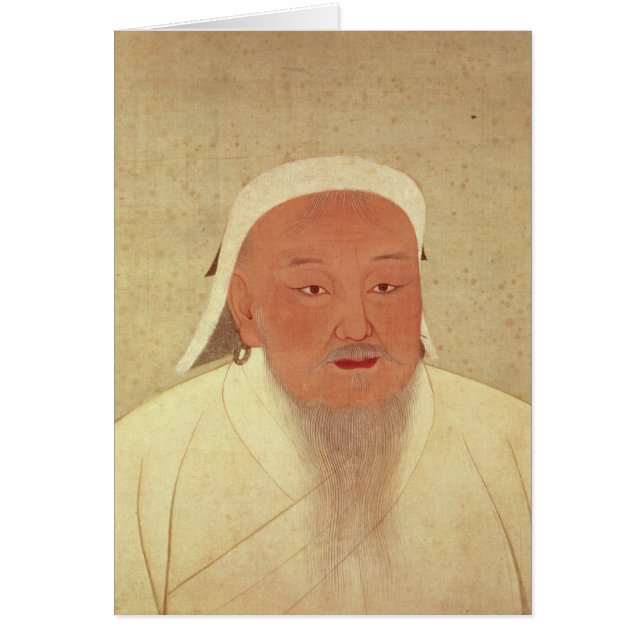 Retrato de Genghis Khan, Mongol Khan (Frente)