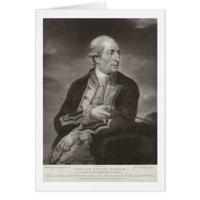 Retrato de George Farmer (1732-79) Capitán de HMS (Frente)