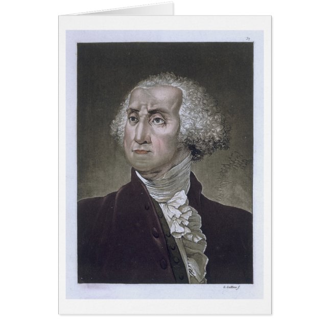 Retrato de George Washington, de 'Le Costume An (Frente)