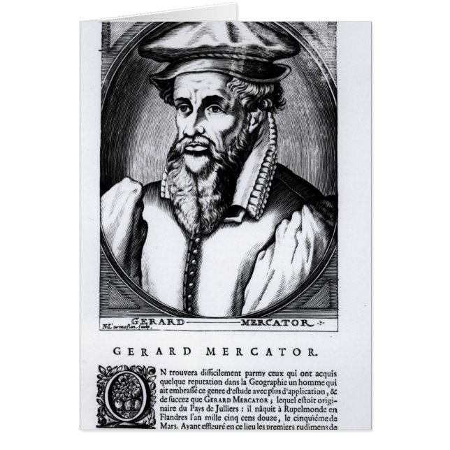 Retrato de Gerard Mercator (Frente)