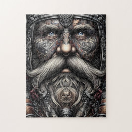 Retrato de Guerrero Vikingo Rompecabezas de 252 Pi