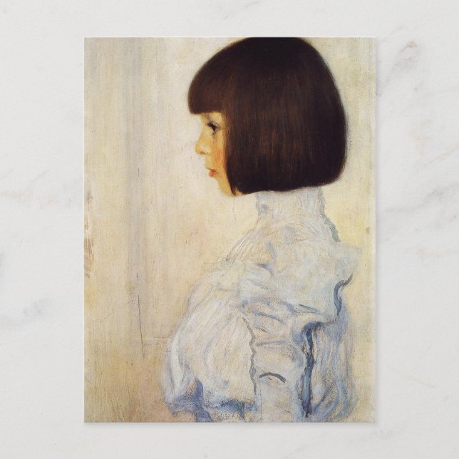 Retrato de Gustav Klimt de la postal de Helene Kli (Anverso)