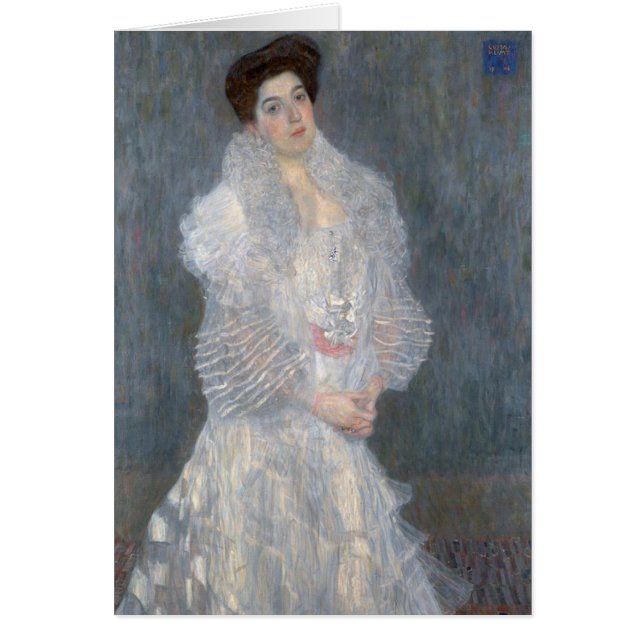 Retrato de Gustavo Klimt de Hermine Gallia (Frente)