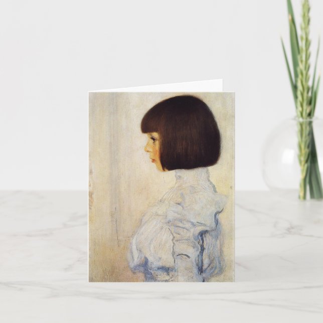 Retrato de Gustavo Klimt de la tarjeta de nota de (Anverso)