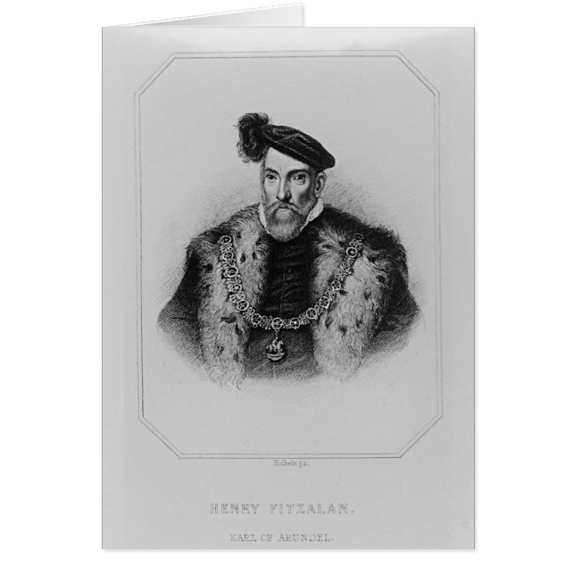 Retrato de Henry Fitzalan, duodécimo Conde de (Frente)