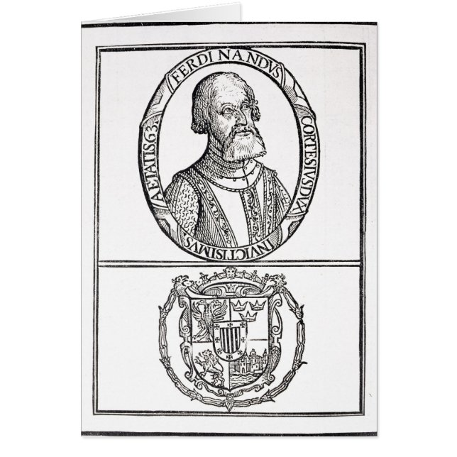 Retrato de Hernado Cortes y sus brazos (Frente)