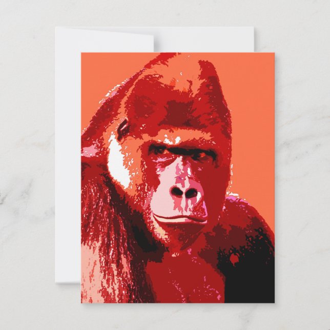 Retrato de Invitaciones de Gorila (Anverso)