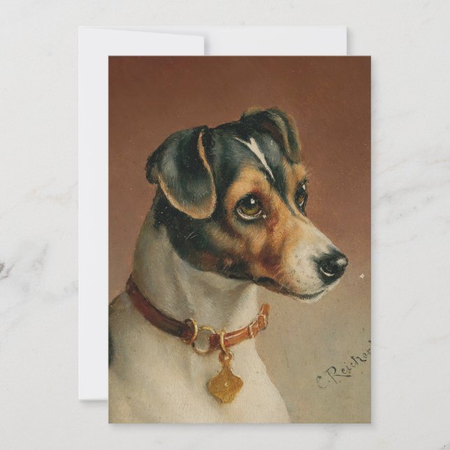 Retrato de Jack Russel Terrier | Carl Reichert (Anverso)