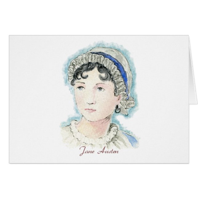 Retrato de Jane Austen de Alicia Flynn (Anverso (Horizontal))