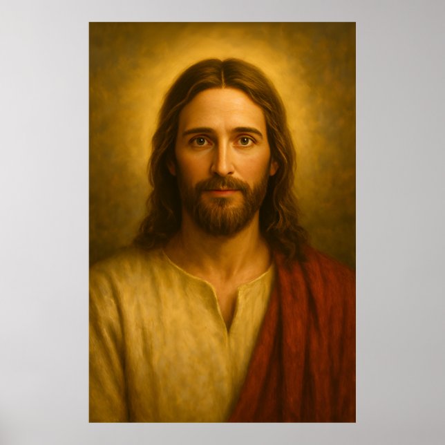 Retrato de Jesucristo #1™ Poster de arte de pared  (Frente)