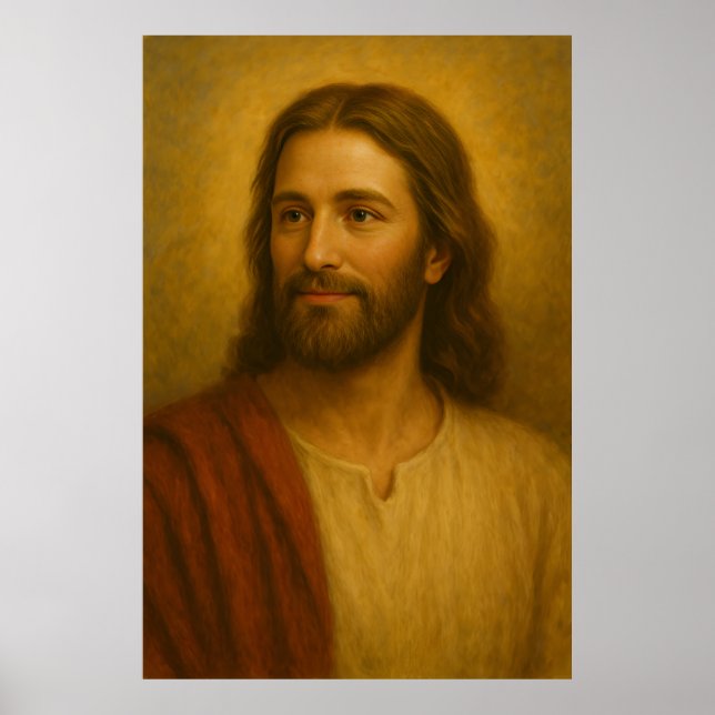 Retrato de Jesucristo #2™ Poster de arte de pared  (Frente)