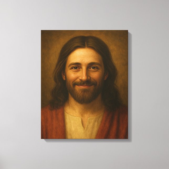 Retrato de Jesucristo #3™ LDS Lienzo de arte de pa (Anverso)