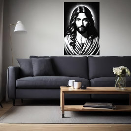 Retrato de Jesucristo | Poster de arte de IA