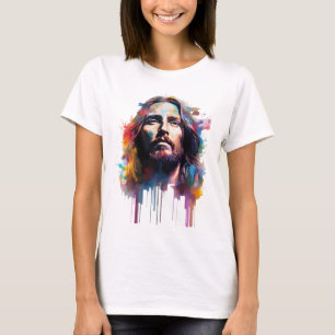 Retrato de Jesús en camiseta
