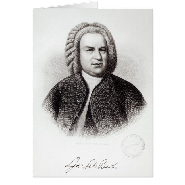 Retrato de Johann Sebastian Bach (Frente)