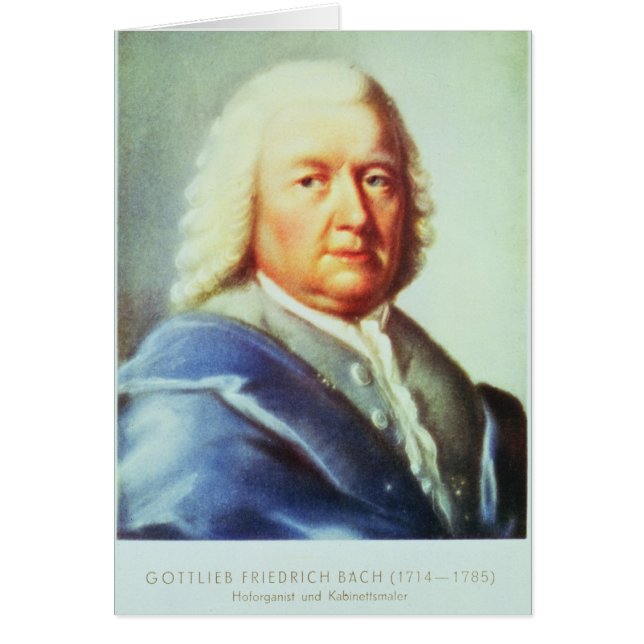 Retrato de Johann Sebastian Bach (Frente)