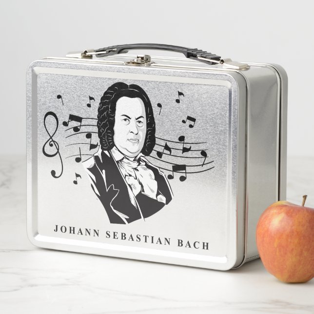 Retrato de Johann Sebastian Bach / Bust con notas (In situ)