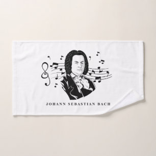 Retrato de Johann Sebastian Bach / Bust con notas