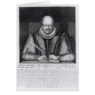 Retrato de John Stowe de su monumento