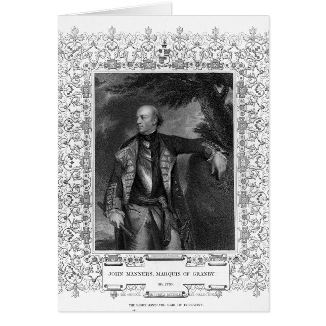 Retrato de Juan Manners, Marqués de Granby (Frente)