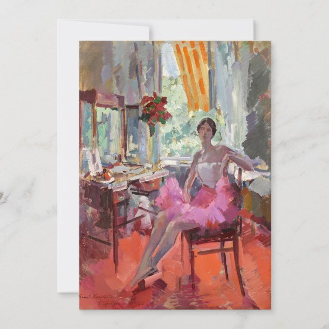 Retrato de la Ballerina Vera Trefilova | Korovin (Anverso)