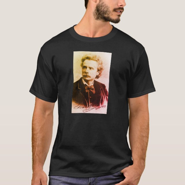 Retrato de la camiseta de Edvard Grieg (Anverso)