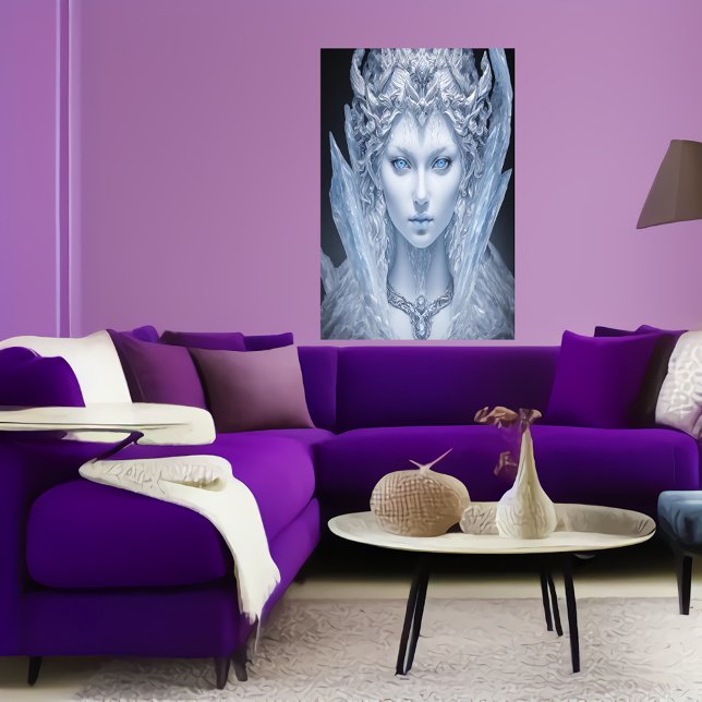 Retrato de la diosa del hielo | Poster de arte de  (Subido por el creador)