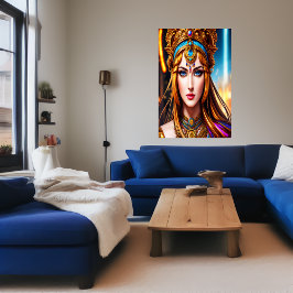 Retrato de la diosa griega Hera | Poster de arte d