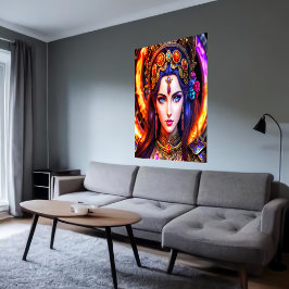 Retrato de la diosa griega Persephone | Arte IA