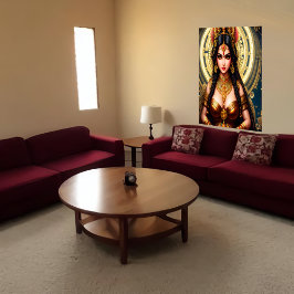 Retrato de la diosa hindú Lakshmi | Arte IA