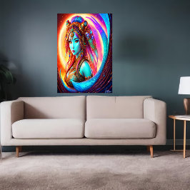 Retrato de la diosa inuit Sedna | Arte IA