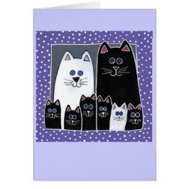 Retrato de la familia del gatito