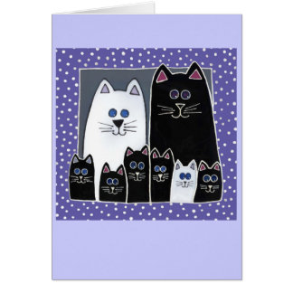 Retrato de la familia del gatito