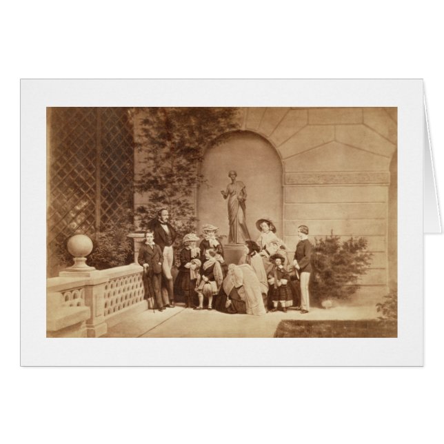 Retrato de la familia real en la casa Osborne, 185 (Anverso (Horizontal))