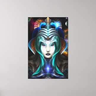 Retrato De La Impresión De Canvas De Cyria