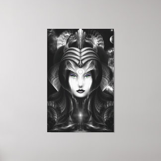 Retrato De La Impresión De Canvas De Cyria Midnigh