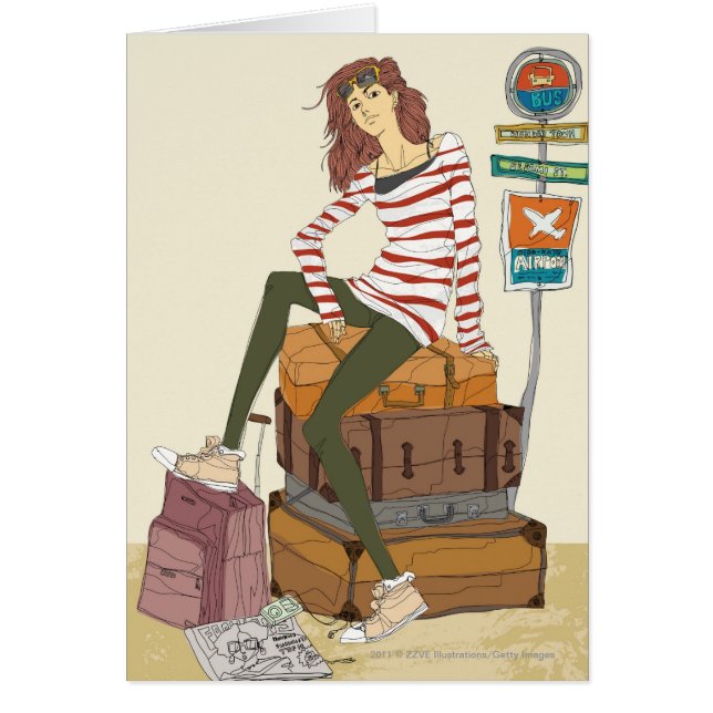 Retrato de la mujer joven que se sienta en la (Frente)