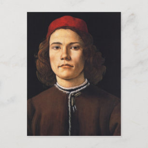 Retrato de la postal de Joven