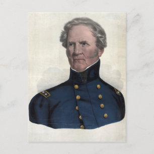 Retrato de la postal de Winfield Scott