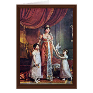 Retrato de la reina y de sus hijas Julia Bona