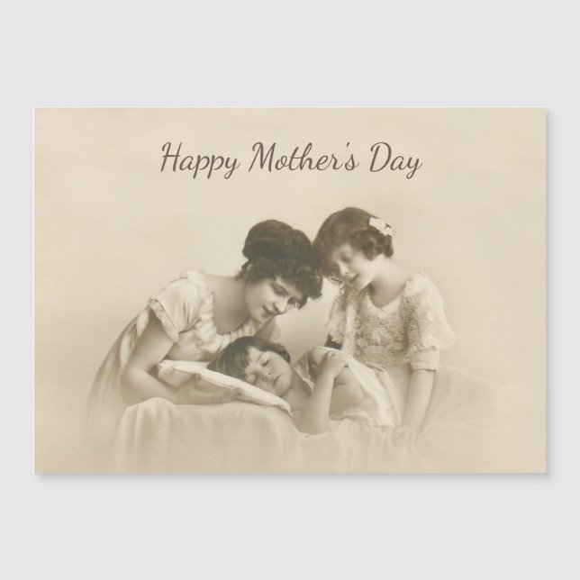 Retrato de la vieja Sepia de madre e hijos (Anverso)