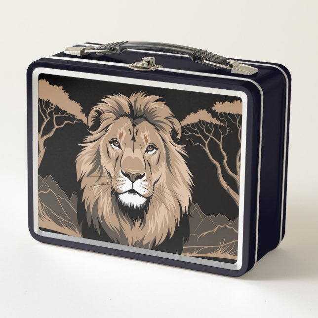 Retrato de león vintage (Anverso)