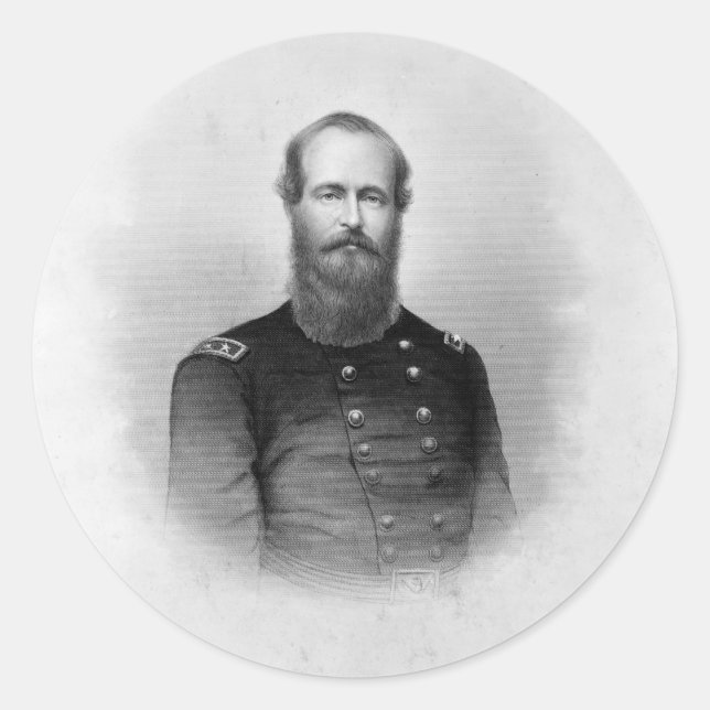 Retrato de los pegatinas de Ulysses S. Grant (Anverso)